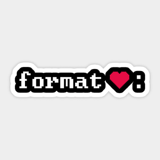 Format <3 Sticker